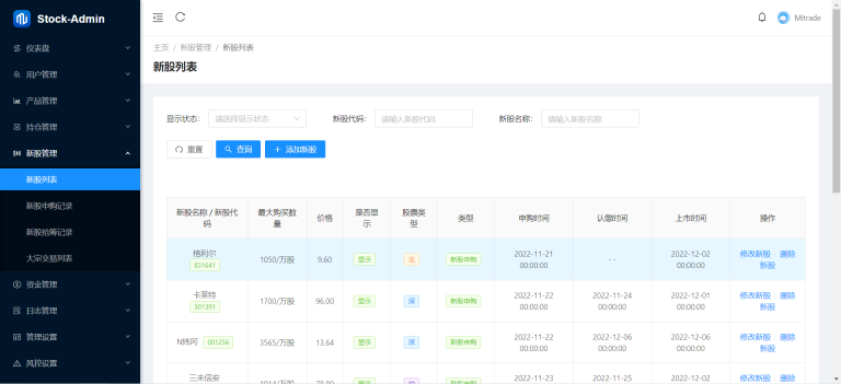 图片[2]-香港股票源码/大宗交易与新股申购系统源码/视频搭建教程