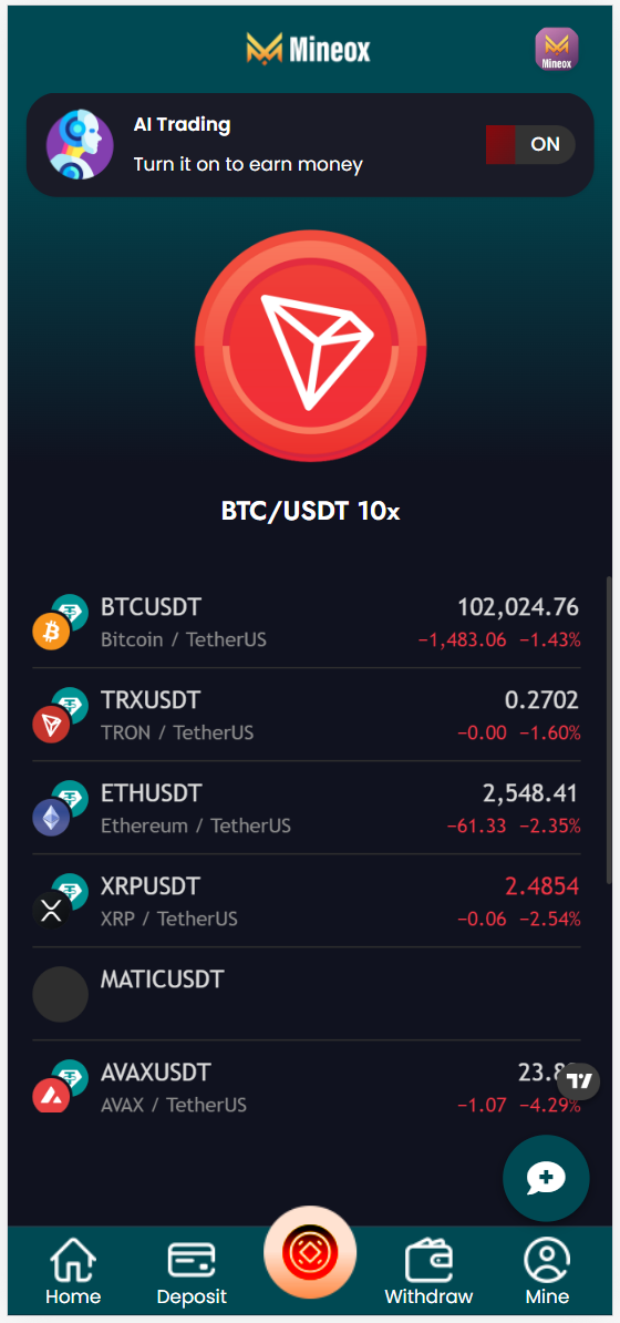 图片[6]-Mineox ai虚拟币USDT投资理财自动赚钱交易